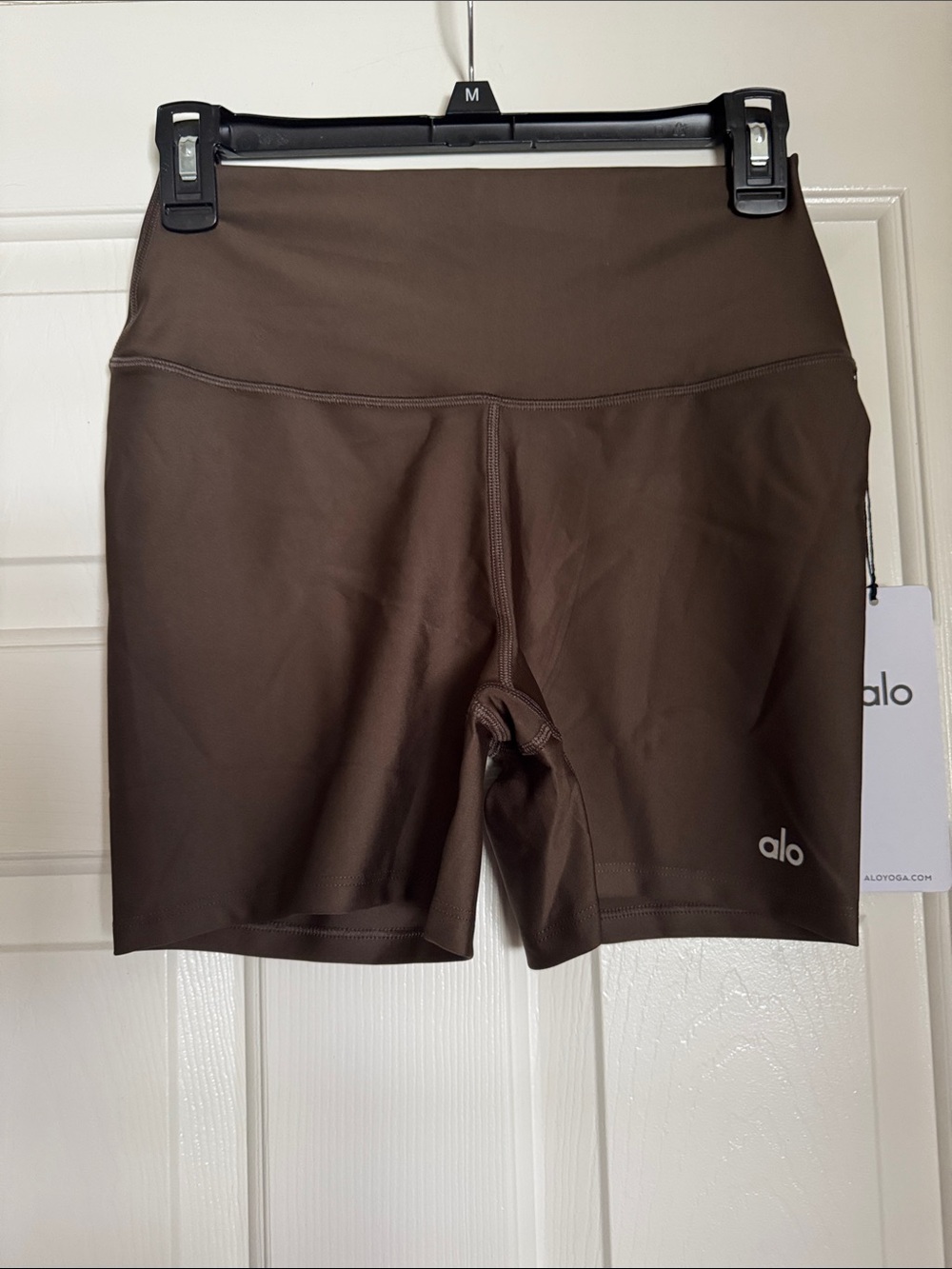 ALO Yoga Brown High-Rise Bike Shorts
